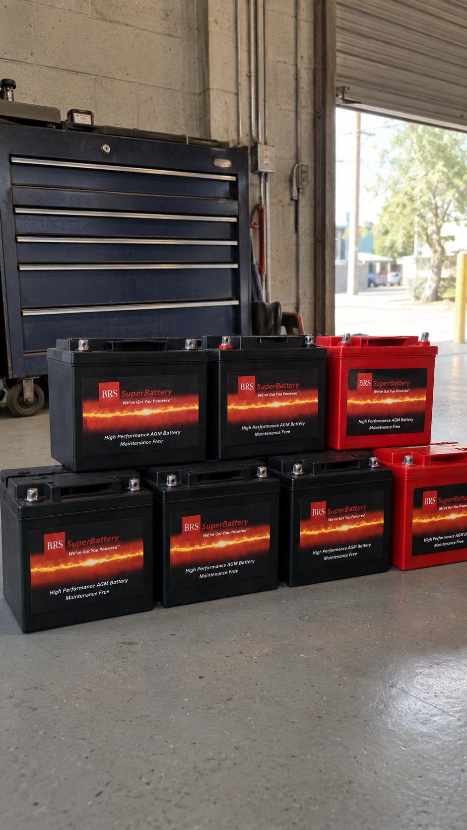 Batteries prêtes à l’atelier